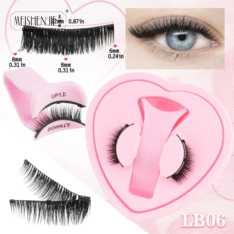 Magnetische Wimpern, 1 Stück, kein Kleber erforderlich, wiederverwendbar, natürlicher Look, 3D-Wimpern, einfach anzuwenden, weiche magnetische Wimpern-Set für Augen-Make-up — image 21