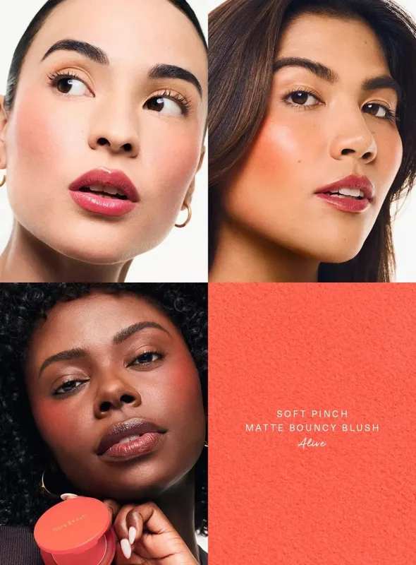 Rare Beauty Liquid Blush Natural Glow เกลี่ยง่าย ในขณะที่ Velvet Blush Stick กันน้ำ กันเหงื่อ น้ำหนักเบา แต่งหน้าติดทนนาน — image 6