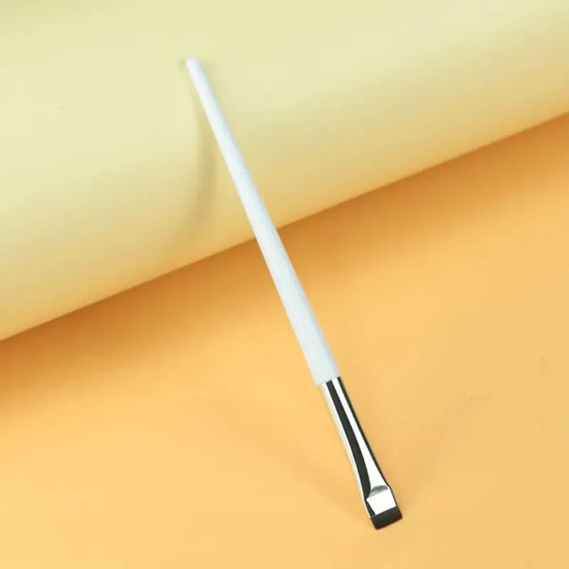 Brocha cosmética, herramienta de maquillaje para principiantes, brochas delineadoras de ojos finas en ángulo, brocha plana para cejas, delineador, brocha para cejas, brochas de maquillaje — image 13