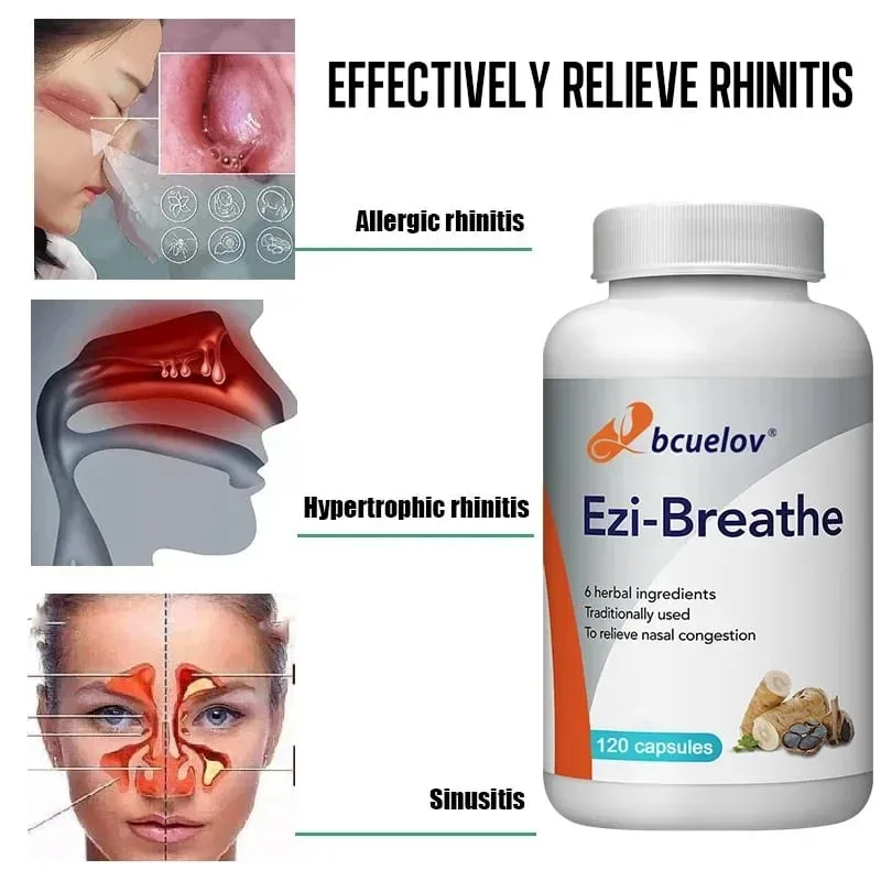 Relieves Nasal Congestion Capsules Improve Respiratory Health Help Clears Airways Natural Supplement — image 3