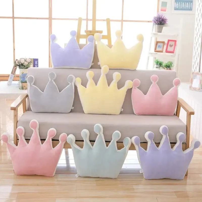 Bantal Mahkota Puteri Lembut Sumbat Bantal Tidur Bilik Gadis Hiasan Sofa Bintang Awan Pelangi Hadiah Kusyen Studio selebriti untuknya — image 9