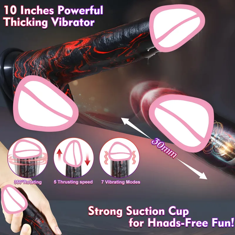 รีโมทคอนโทรล Telescopic หมุน Dildo สำหรับผู้หญิงซิลิโคนเริ่มต้น G-spot กระตุ้นพร้อมถ้วยดูดที่แข็งแกร่งสำหรับของเล่นสำหรับผู้ใหญ่ — image 2