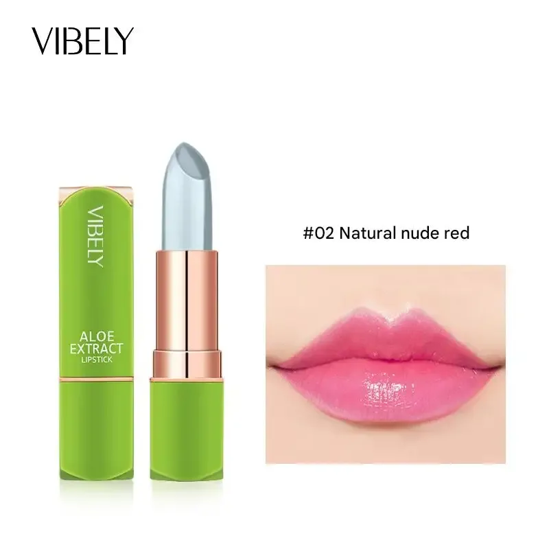 Stimmungsverändernder Lippenbalsam mit 7 Farben, natürlicher Aloe Vera, langanhaltender, feuchtigkeitsspendender Lippenstift für farbveränderndes Make-up für Frauen — image 11