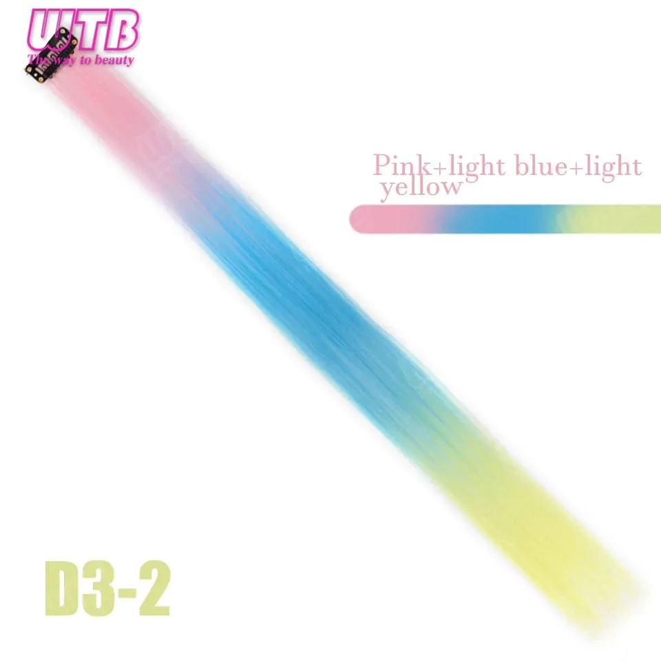WTB ต่อผมสังเคราะห์สี BB คลิปต่อผมไล่ระดับสีสไตล์ไล่ระดับสีเหมาะสำหรับการสวมใส่ในชีวิตประจำวันของผู้หญิงและวันหยุด — image 8