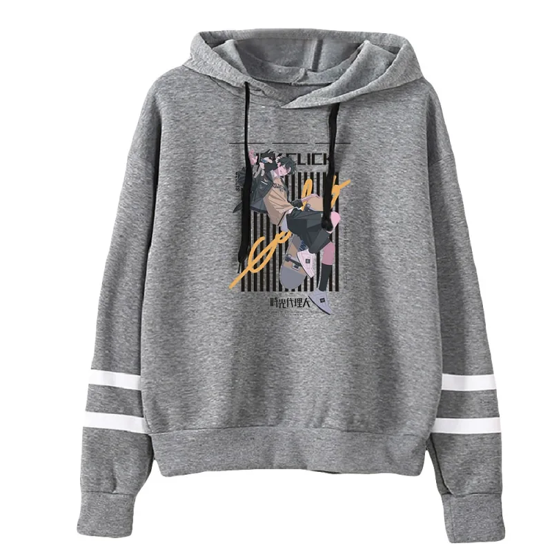 Link Click Anime Hoodie Unisex Pocketless Parallel Bars Sleeve Sweatshirts Women Men Hoodies Harajuku Streetwear Fashion Clothes — image 4