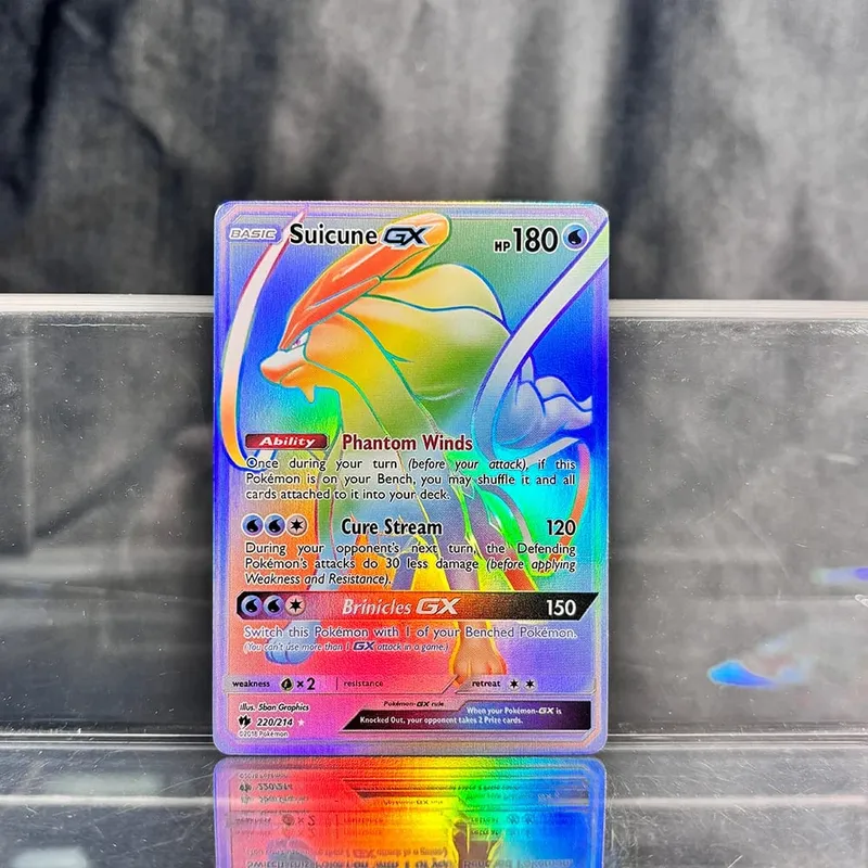 PKM Proxy Thẻ Cổ Điển Charizard Mew Với Ex Đơn Thẻ Bộ Sưu Tập PTCG Suicune Gx Tyranitar Gx Mất Thunder Lá Thẻ — image 17