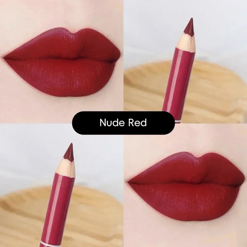 Waterproof Lip Liner Matte Nuede Red Long Lasting Makeup Pens Non-stick Cup Lipstick Women Party Makeup Lip Cosmetics — image 26