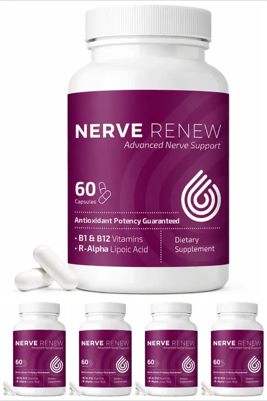 Nerve Renew Gelişmiş Sinir Desteği Takviyesi - R-Alfa Lipoik Asit ve B Vitamini Kompleksi ile Sinir Rahatsızlıklarında Doğal Rahatlama — image 11