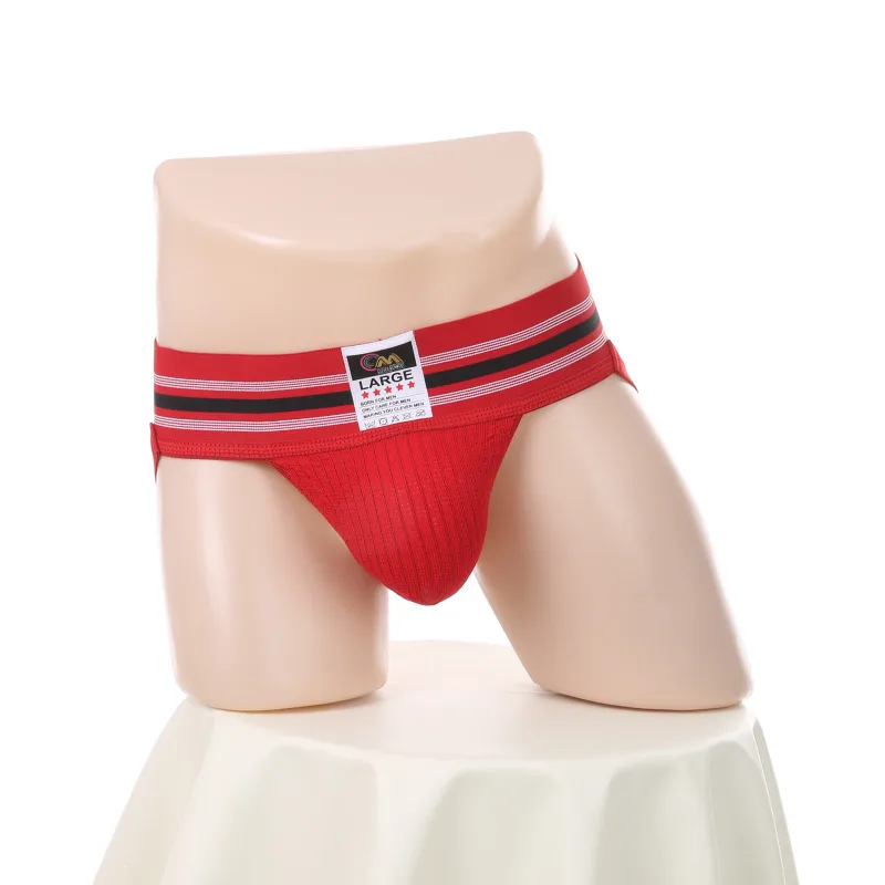 Men Underwear Athletic Jock Strap Supporter Classic Thong Elastic Wide Waistband Underpants Breathable Jockstrap Sexy Lingerie — image 17