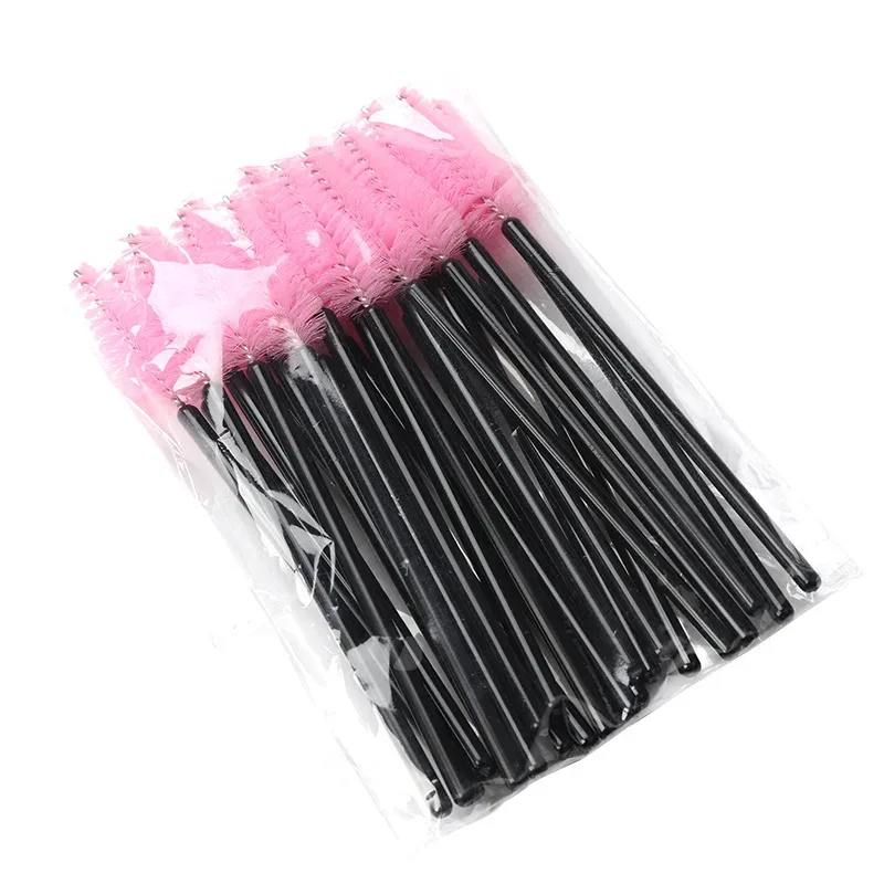 50 st Ögonfransar Ögonbrynsborste Vattendroppsform Nylon Material Fransar Makeup Borstar Ögonfransförlängning Skönhetsverktyg Mascara Wand — image 14