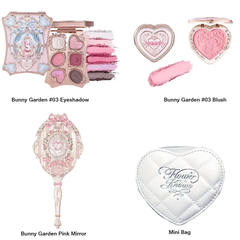 Maquillage fleur sait ensemble Swan Ballet série Six couleurs fard à paupières Palette en relief fard à joues brillant rouge à lèvres Kit avec sac tout en — image 25