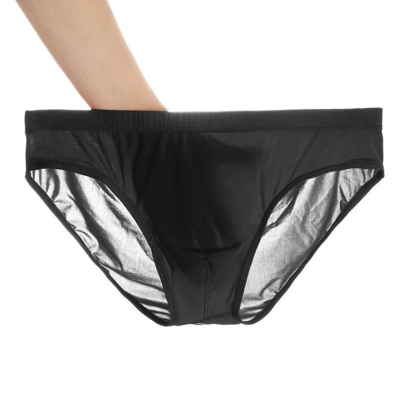2PCS Ultra Thin Ice Silk กางเกง Plus ขนาด M-4XL สีทึบเยาวชนโปร่งแสงต่ำเอว Breathable เซ็กซี่ชายกางเกง — image 8