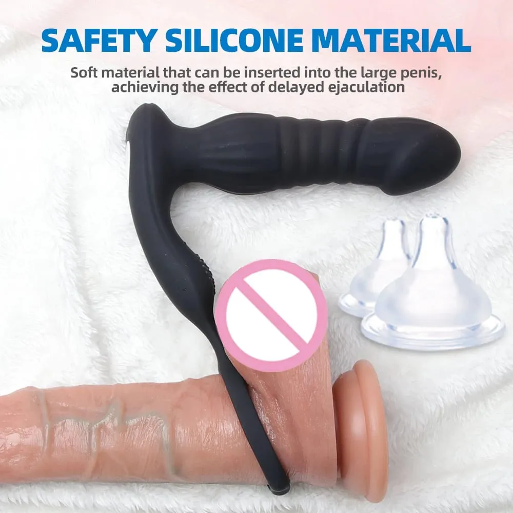 Trådlös fjärrkontroll Analplugg Vibrerande analleksaker Manlig prostata massageapparat Vaginal onani Simulerad penis sexleksaker — image 4