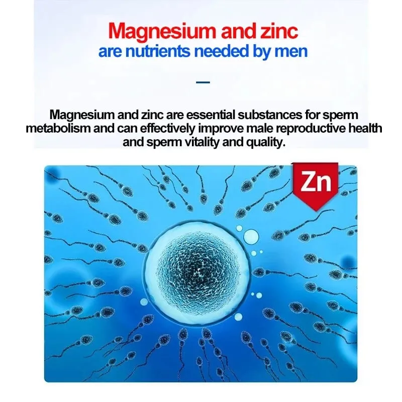 Le meilleur supplément de magnésium et de zinc, 60 comprimés, augmente la vitalité et la santé immunitaire — image 3