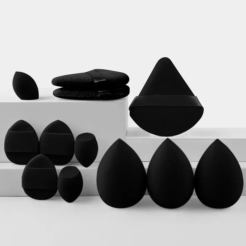 12-teiliges tragbares Make-up-Schwamm-Set, tragbare Foundation, Kosmetikquaste für Gesicht, Concealer, Mischen, Beauty-Schwamm, flüssige Creme, Power — image 11