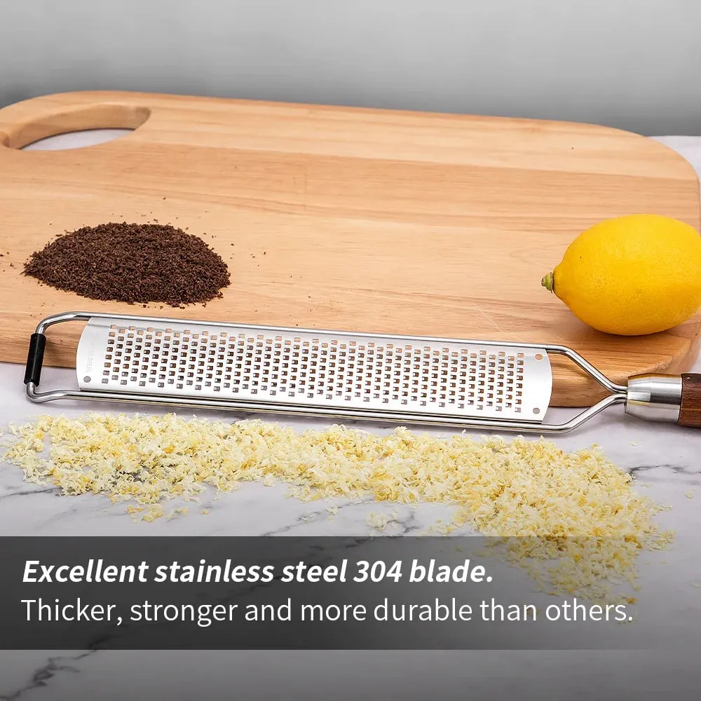 Stainless Steel Cheese Grater Slicer Lemon Zester Chocolate Chopper Fruit Peeler Planer Non-Slip Handle Lightweight Cook Gadgets — image 4