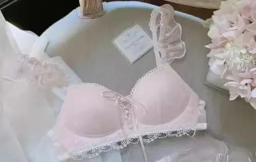 น่ารักสไตล์เยอรมันชุด Bralette ไร้สายลูกไม้การฝึกอบรม Bra สำหรับวัยรุ่น Sweet First Bra สำหรับหน้าอกขนาดเล็กสบายสาวชุดชั้นใน — image 12