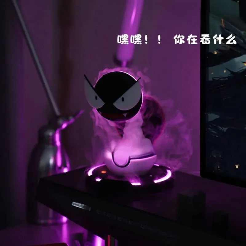 Anime PokéMon Gengar Spray Humidifier Lampu Malam Pembersih Udara Desktop Ambien Hiasan Bilik Hiasan Hadiah Pinggiran Kreatif — image 4