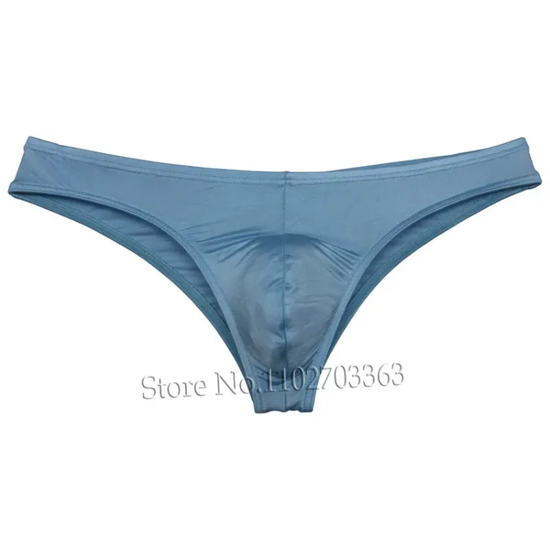 Cuecas de biquíni masculinas, cuecas triangulares, franzir as costas, micro cuecas elásticas brilhantes, verão, cintura baixa, praia, sexy, sedoso e suave — image 25