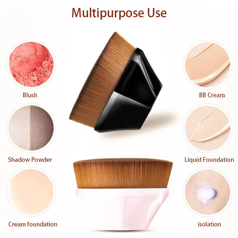 1 ชิ้น New Arrival Foundation แปรง BB ครีมแต่งหน้าแปรงแป้งแปรงแบนชุด Pincel Maquiagem Make Up แปรง — image 4