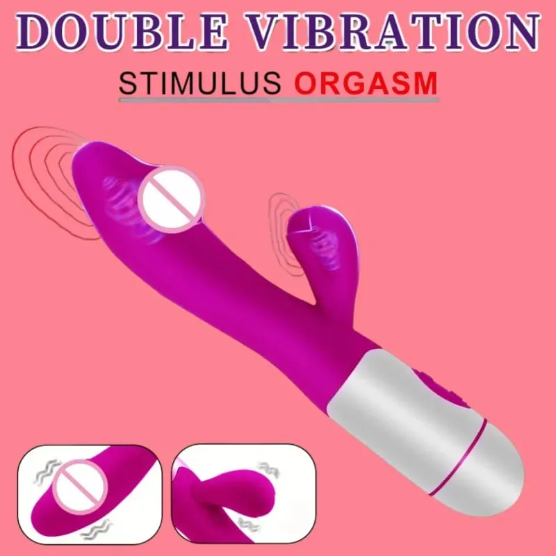 Silikon-G-Punkt-Kaninchen-Vibrator, Dual-Vibration, Klitoris-Massagegerät, 10 Geschwindigkeiten, wiederaufladbar, wasserdicht, Vergnügen, Sexspielzeug für Frauen — image 6