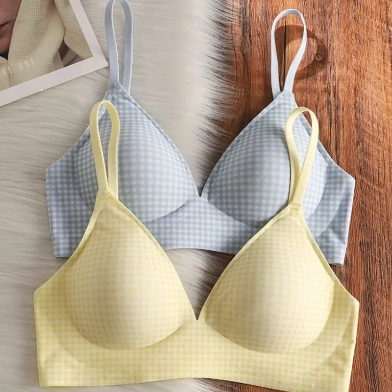 Elegantní Seamless Bralette Malá poprsí Sbírka Proti povisnutí Tenká nastavitelná ramínka Wirefree Comfort Fit UK Light Support Podprsenka — image 5