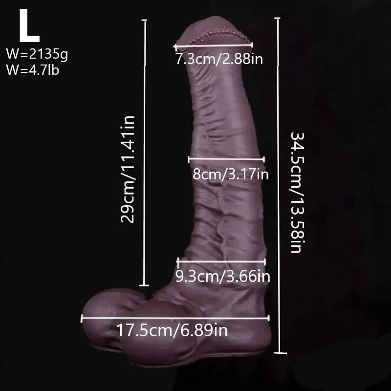 ขนาดใหญ่พิเศษม้าDildo 3.2 ''เส้นผ่านศูนย์กลางมอนสเตอร์ใหญ่Dildosพร้อมถ้วยดูดสำหรับAnalสัตว์แฟนตาซีของเล่นสำหรับผู้หญิงผู้ชายเกย์ 18