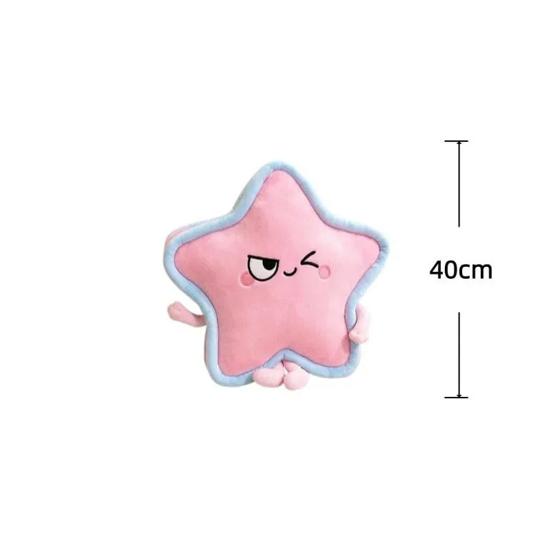 Stella a cinque punte Peluche Cuscino 40/60 cm Cuscino imbottito Squishy Cuscino del divano Adorabilmente Decorazioni per la casa Giocattoli Regali di compleanno creativi — image 11