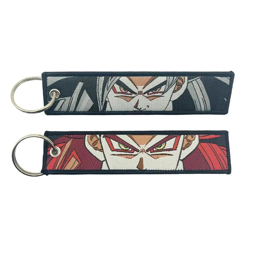 Embroidery Cool Eagle Beak Keychain Lanyard Anime Manga Series Badge Holder USB Pendant Portable Key Lanyard Accessories — image 2