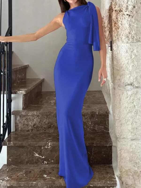 Hugcitar moda solidna O Neck bez rękawów Patchwork seksowna Bodycon Maxi sukienka na studniówkę letnie ubrania damskie Party Festival Club Y2K — image 14