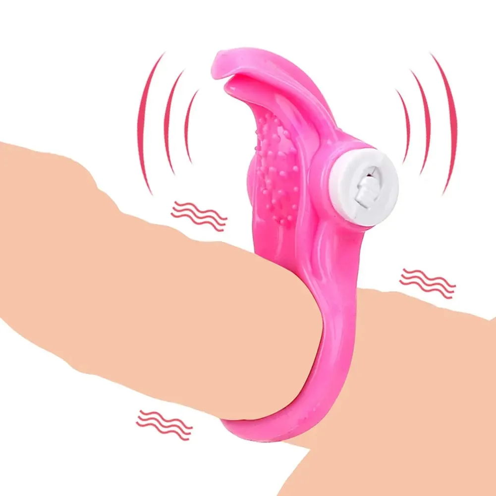 Anello vibrante per pene stimolatore clitorideo orgasmo blocco anelli per cazzi vibratore per uomo ritardare l'eiaculazione giocattoli erotici per coppie — image 3