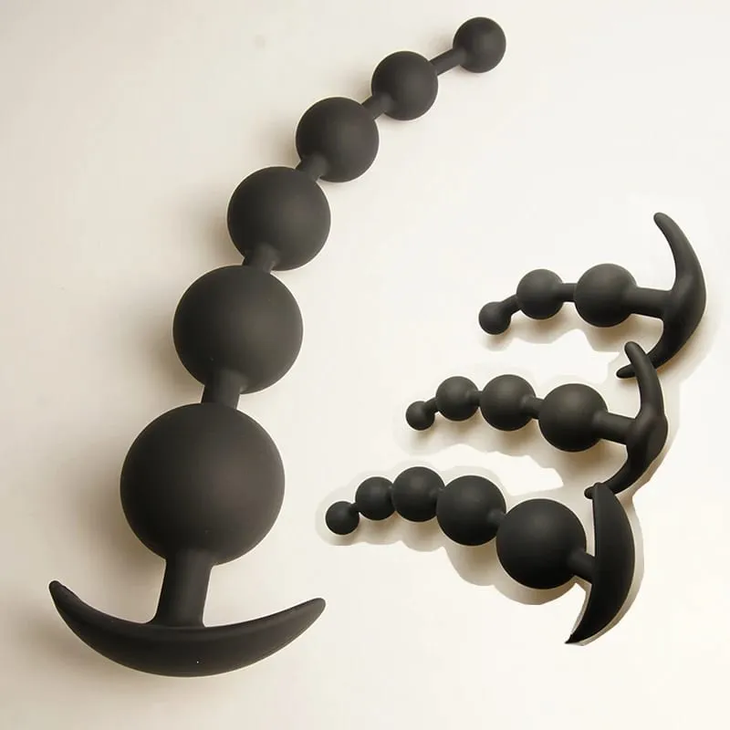 Anal Beads Balls Long Dildo Training Silicone Anus Ass But Butt Plug Analplug Buttplug Butplug Sex Toys Analsex Prostate — image 1