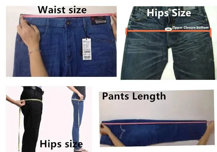 Extra Long Pants 117CM Tall Men 195CM Plus Size 42 44 46 Classic Blue Stretched High Waisted Elastic Trousers Denim Slim Jeans — image 9