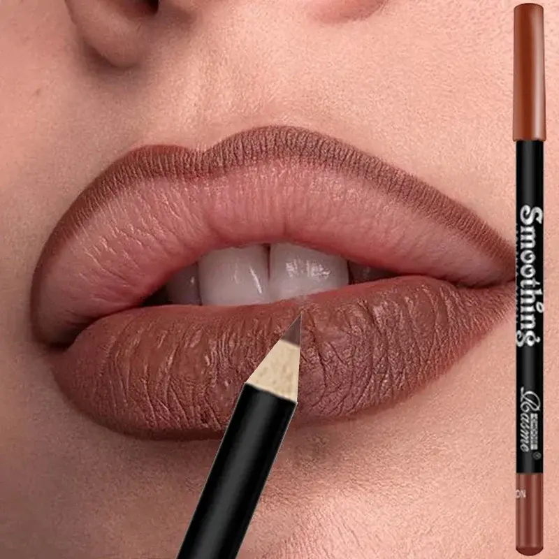 12 Color Matte Lipliner Pencil Long-Lasting Waterproof Plumping Stain Lipstick Natural Brown Lip Liner Professional Makeup — image 2