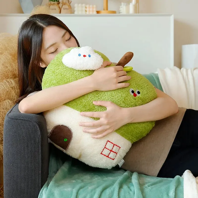 Simpatico cuscino in peluche della casa di mele opzionale con coperta 2 in 1 cuscino da tiro cuscino imbottito con frutta kawaii regalo per la decorazione della camera da letto del divano — image 7