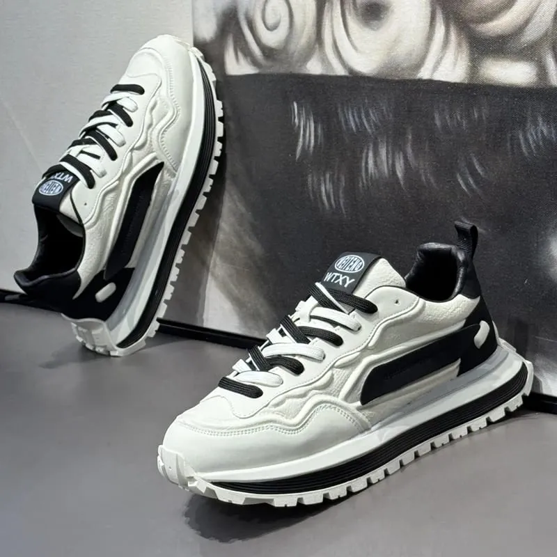 Herren-Sneaker mit dicker Sohle, höhenvergrößernd, lässiger Sneaker, Outdoor-Laufschuhe für Herren, modisch, rutschfest und verschleißfest — image 9