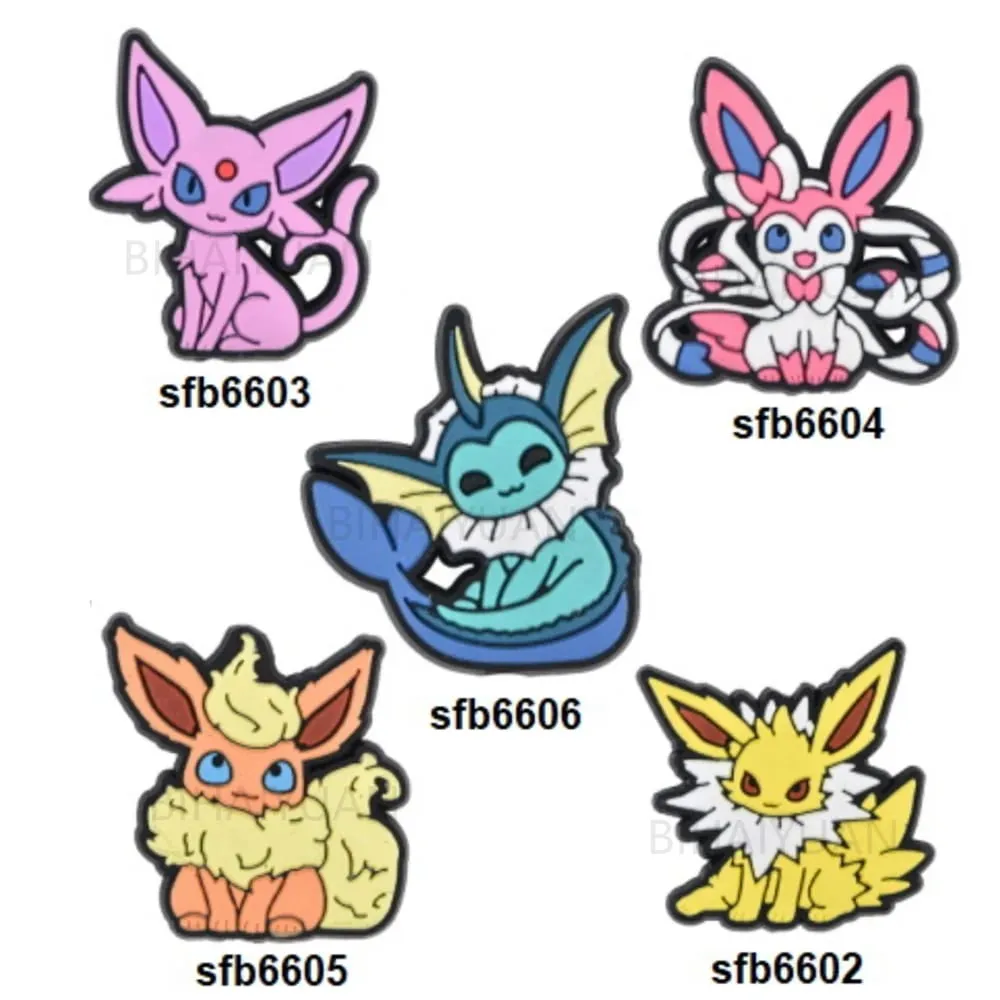 5 Stück Pokemon Silikon-Brennperlen für DIY Bead Pen Schnullerkette Clips Perlen Kinderspielzeug DIY Geschenk — image 2