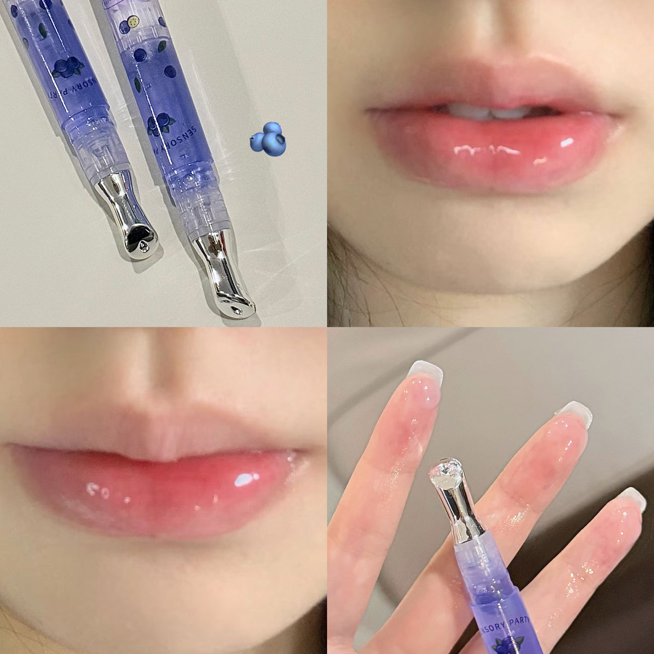 Peach Lip Oil Hydrating Mirror Lip Gloss Moisturizing Non-sticky Lip Tint Lips Plumper Autumn and Winter Lips Care Serum Primer — image 12