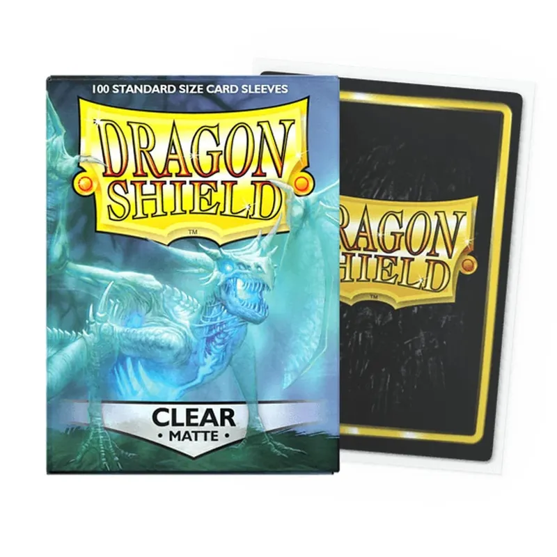 100 PCS/BOX 66x91mm Saiz Standard Demark Dragon Shield Lengan Kad Matte untuk Lengan Kad Permainan Papan MTG/PKM/YGO/TCG