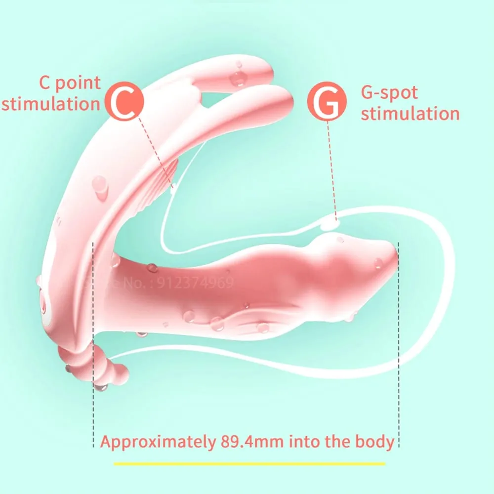 Fernbedienung Dildo Vibratoren Höschen für Frauen G-punkt Massage Klitoris Stimulator Sex Maschine Weibliche Masturbator Vagina Spielzeug — image 2