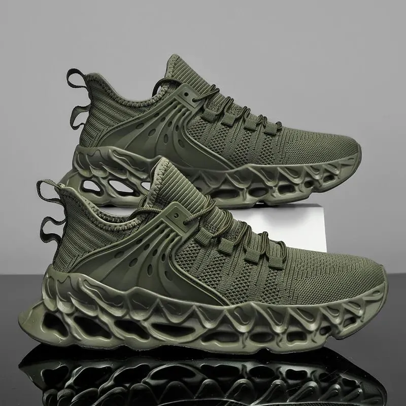Sneakers Olahraga Mesh Lelaki Kasut Lari Ringan Selesa untuk Lelaki Tapak Lembut Tidak Licin Kasut Kasual Berjalan Luar — image 8