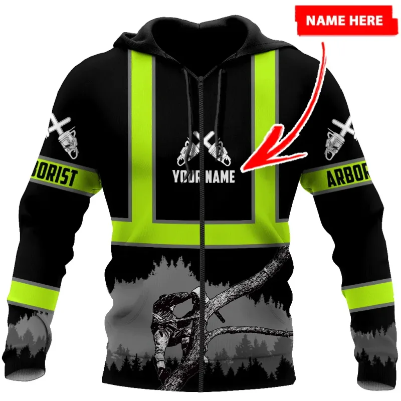PLstar Cosmos Arborist Customized name 3D All Over Printed Fashion Men's hoodies Unisex pullover Casual Jacket Tracksuits TDD111