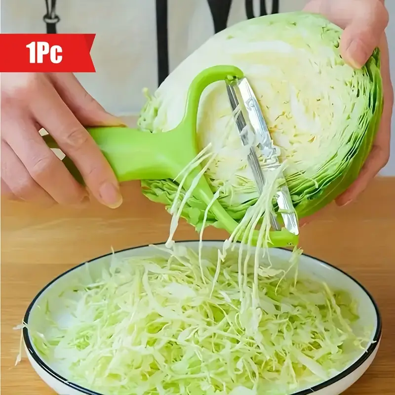 Grand broyeur et trancheur de chou multifonctionnel, coupe-légumes de qualité alimentaire, adapté à la laitue avec éplucheur à lame large, 1 pièce