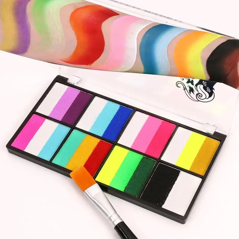 Water-Soluble Rainbow Palette Children's Face Body Makeup Face Stage Pigments Paint Paint Body Makeup Halloween R6N0 — image 3