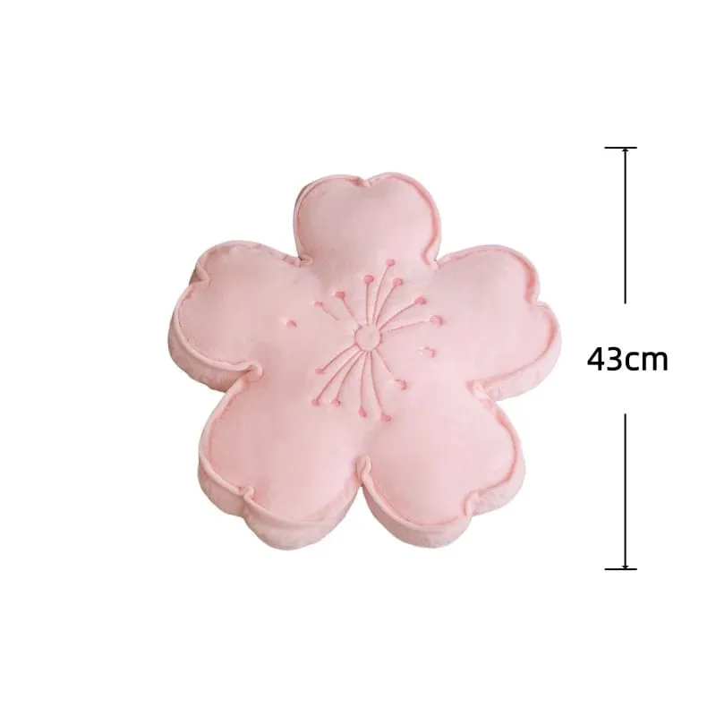 Cuscino in peluche con fiori di ciliegio Cuscino imbottito con fiori Cuscino per divano Squishy Decorazioni per la casa Cuscino per pisolino pomeridiano Regali di compleanno