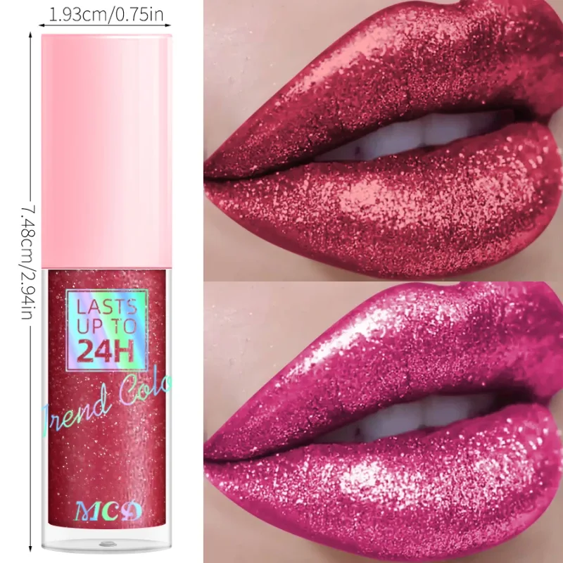Rouge à lèvres liquide métallique imperméable, brillant à paillettes, longue durée, perle brillante, haute pigmentation, teinte, cadeaux de maquillage coréen, 1 pièce — image 6