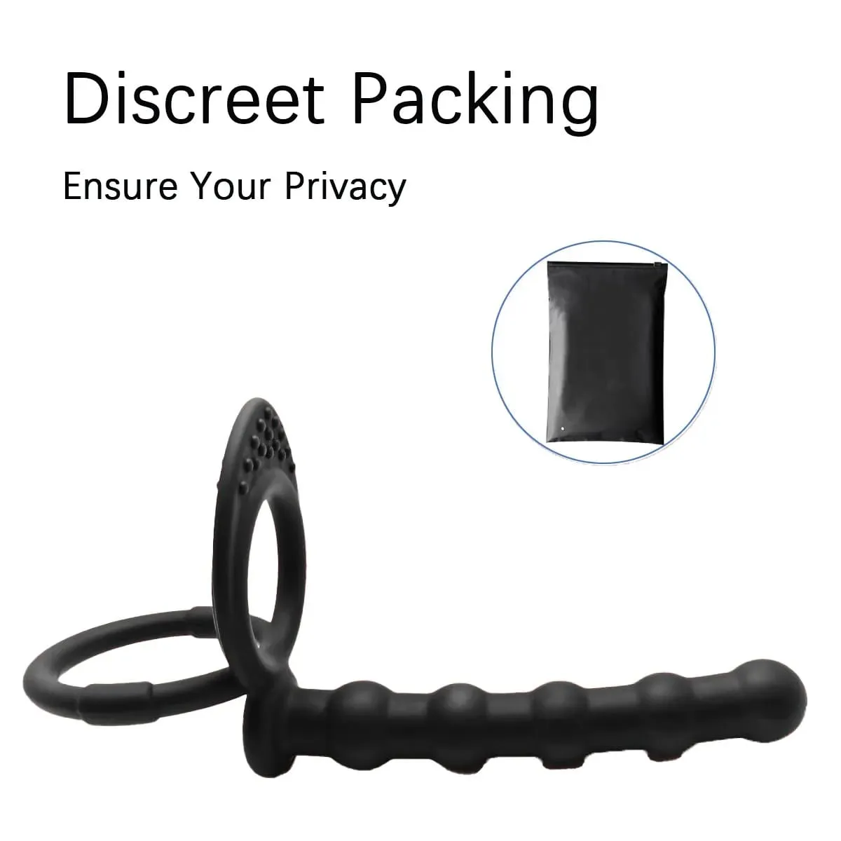 สอดใส่คู่Dildo Dual Stimulation Vibratorสำหรับคู่ลูกปัดG-SpotนวดCockแหวนของเล่นสำหรับผู้ใหญ่ — image 4