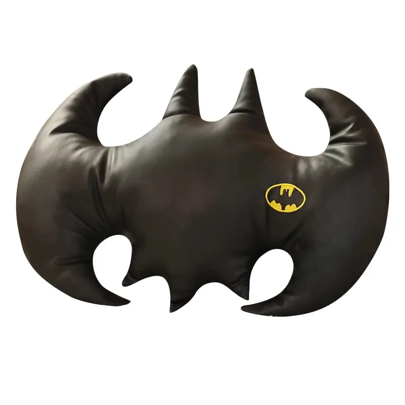 Pictorial Black Bat Shaped Plush Pillow Cool Superman Sofa Cushion Bay Window Nap Pillow Stuffed Animal Toys Hobbies Xmas Gifts — image 3