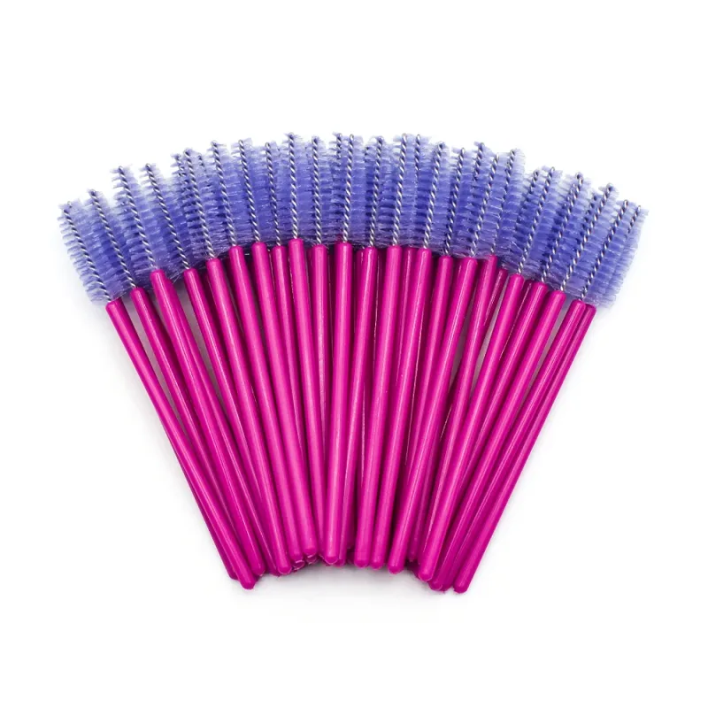 50ชิ้นทิ้งแปรงขนตาขยายกุหลาบสีแดงคิ้วแปรงมาสคาร่าไม้กายสิทธิ์ตาขนตาชุดเครื่องมือเครื่องสำอางแต่งหน้าความงาม — image 14