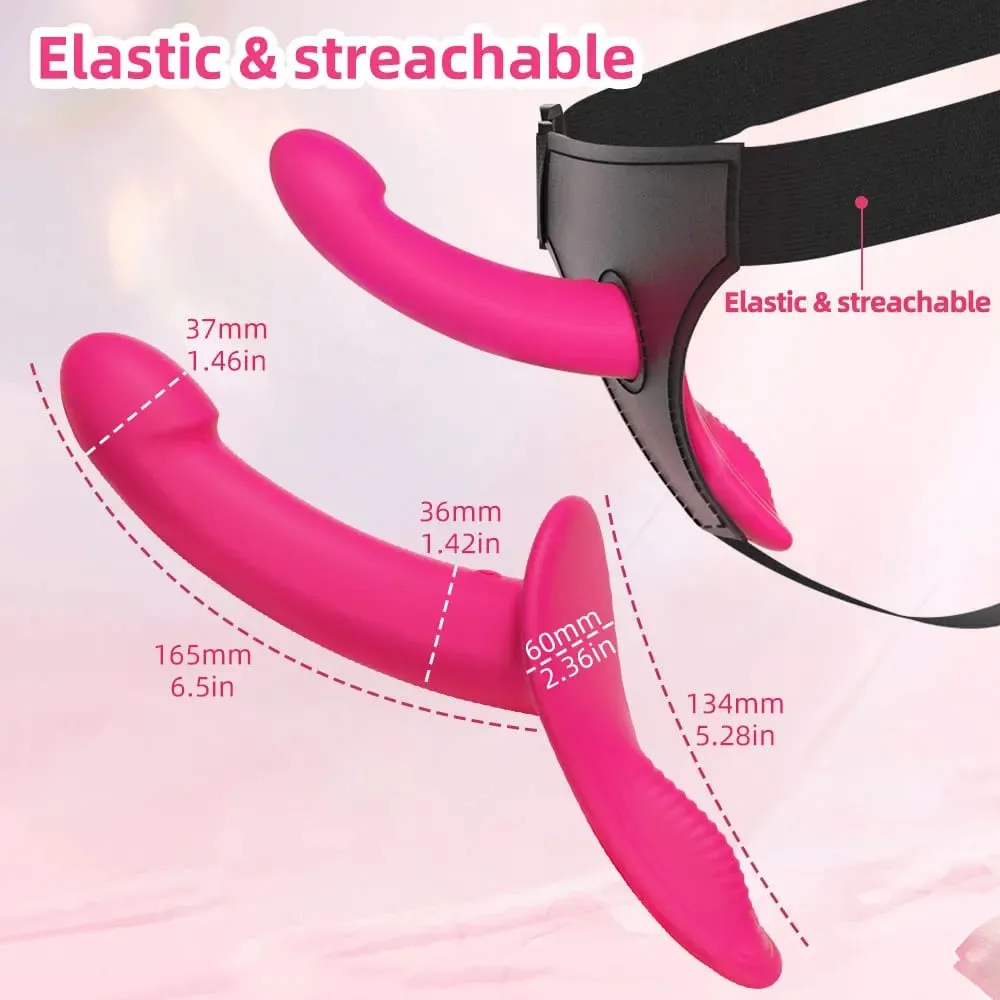 Vibrador vibratório com alça ajustável, vibrador com 10 modos de vibração, brinquedo sexual vestível para casais femininos, lésbicas — image 5